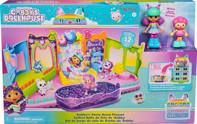 Set lojërash Spin Master Gabby's Party Room Playset, me figura, shumëngjyrësh