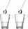 Set filxhanë latte Leonardo Senso, qelq i temperuar, 2 copë, transparent