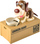 Kaso kursimi me bateri Brown Dog 22470, plastikë, kafe