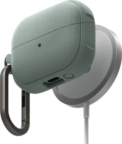 Kuti mbrojtëse Ringke Onyx Magnetic për Samsung Galaxy Buds 3 Pro 3 3 FE, me MagSafe, që s’merret kollaj me njolla, jeshile