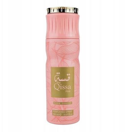 Deodorant për femra Paris Corner Qissa Pink, spray 200ml, aromë e ëmbël, rozë