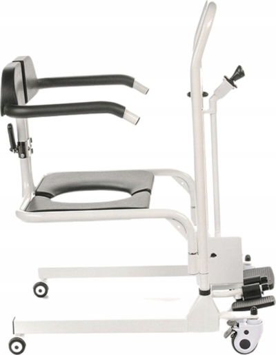 Karrige sanitare dushi MDH BMW02, 135kg, plastike dhe metal, e bardhë