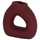 Vazo dekorative tavoline HM4667.06S, terrakotë, 17.5×6.5×17 cm, burgundy