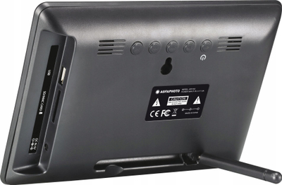 Kornizë digjitale AgfaPhoto APF700, 7" HD LED, orë dhe kalendar, e zezë