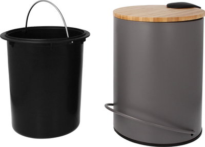 Kosh plehrash me pedale Brunbeste BB-2593, 3L, çelik inox, gri