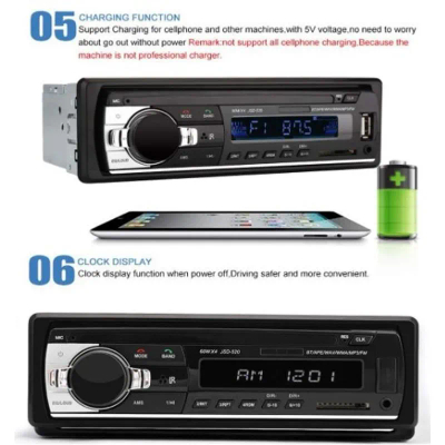 Radio Universal Usb, Aux Dhe Bluetooth 12v