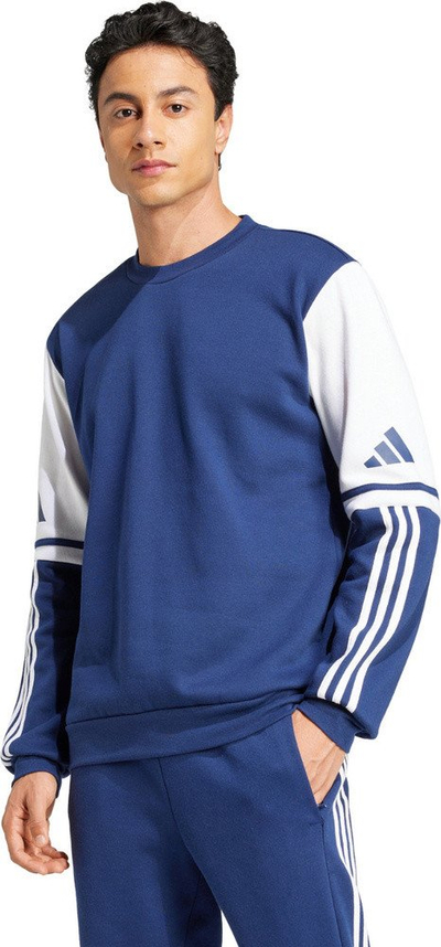 Bluzë sportive adidas Squadra 25 Sweat Crew JD2958, për meshkuj, pambuk poliester, blu navy