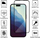 Xham mbrojtës Vmax Tempered Glass 9D për iPhone 16 Plus 15 Plus 6.7", 9H, kornizë e zezë