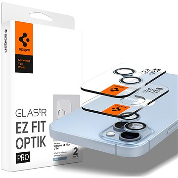 Mbrojtës kamerë Spigen Glass TR EZ Fit Optik Pro, për iPhone 15 15 Plus 14 14 Plus, set 2 copë, transparent