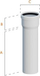 Tub shkarkimi Ricom Flue Pipe PP 60, 0.25m, plastik, i bardhë