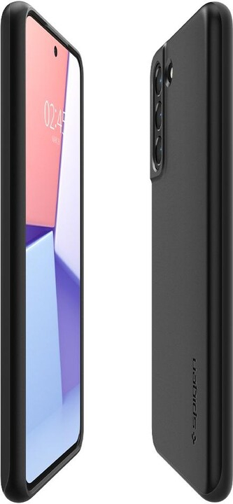 Mbrojtëse Spigen Thin Fit për Samsung Galaxy S21 FE 5G, e zezë