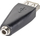 Adapter audio Wentronic Goobay 93982, USB 2.0 A femër, 3.5 mm stereo, i zi