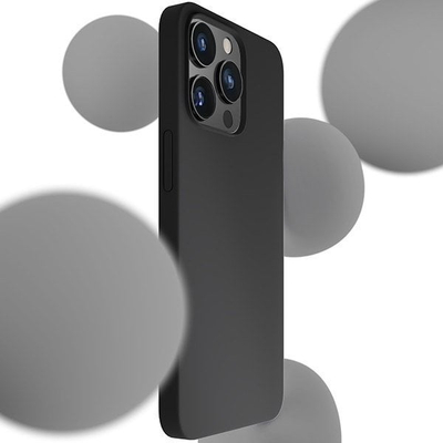Mbulesë silikoni 3MK Silicone Case iPhone 14 Pro 6.1", e zezë