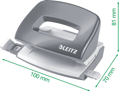 Set kapëse dhe grusht letre LEITZ Mini NeXXt WOW, 10 fletë, i kuq