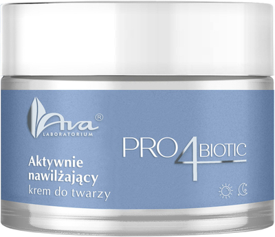 Kрем за лице Ava Pro4biotic Actively Moisturizing, хидратантен, за сува кожа
