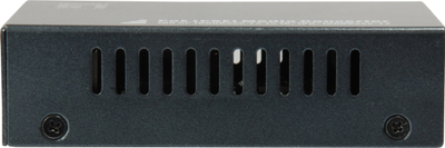 Konvertues media LevelOne RJ45 në SFP, Gigabit, PoE PSE, i zi