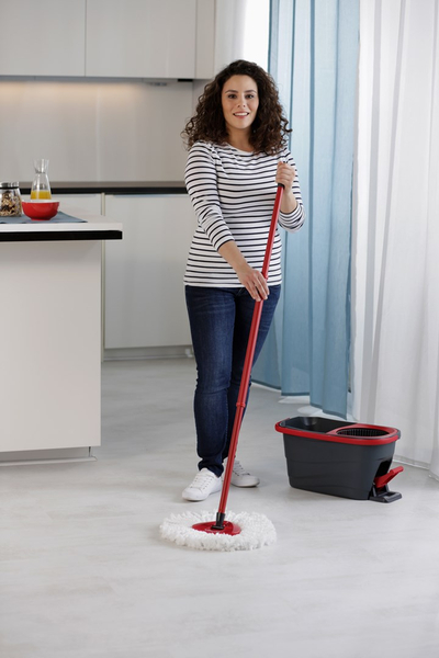 Refill për mop Vileda Turbo 2in1, koka zëvendësuese, për dysheme të forta, e bardhë