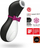 Lodër seksuale Satisfyer Pro Penguin Holiday Edition, stimulues për klitorisin, me valë ajri, e zezë
