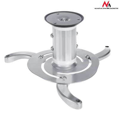 Mbajtëse tavanore për projektor Maclean MC-517S, deri 10kg, rrotullim 360°, argjendi