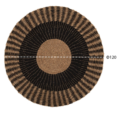 Tepih rrumbullakët Kirki Φ120cm (HM7841), zezë