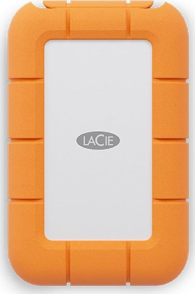 SSD i jashtëm LaCie Rugged Mini 1TB, USB C, silver portokalli