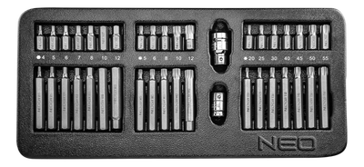 Set bitash vidhosëse NEO 84-236, 40 copë, 30-75 mm, shumëprofilësh