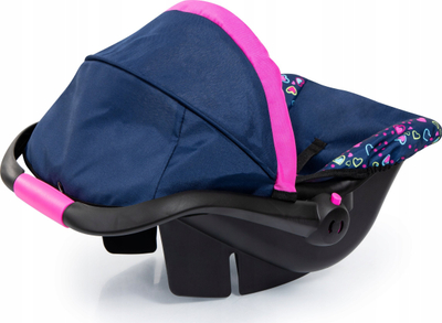 Ulëse makine për kukulla Bayer Design EasyGo Deluxe, për kukulla deri 46 cm, me çati, navy rozë