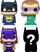 Figurina koleksionuese Funko Bitty POP DC Batman 4 Pack, set vinyl të vegjël, 2.3cm, shumëngjyrëshe