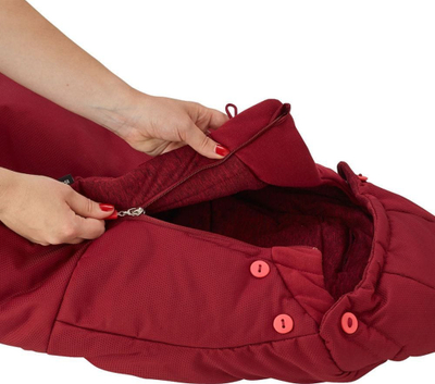 Thes gjumi për karrocë Maxi-Cosi General Footmuff, universal, ngjyra Essential Red