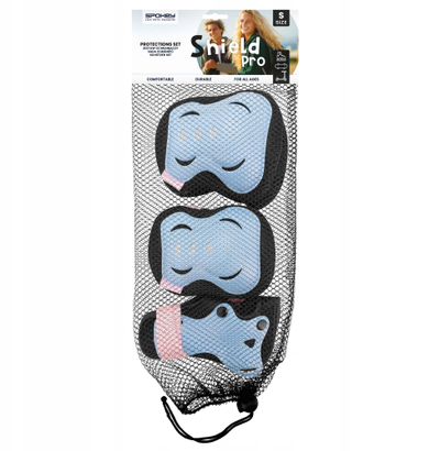 Set mbrojtës biçiklete për fëmijë Spokey Shield, 6 pjesë, i shumëngjyrshëm