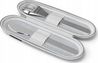 Set takëmesh Monbento MB Slim Nest, 3 copë, çelik inox, gri