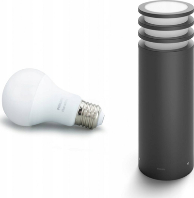 Shtyllë e jashtme LED Philips Hue Lucca, 9W, 806 lm, anthracite