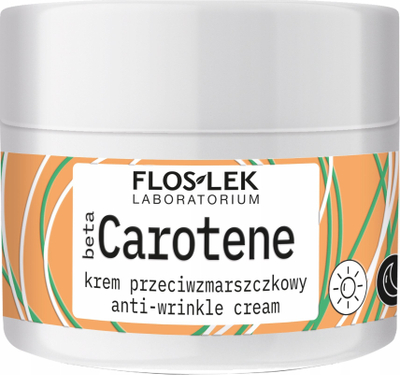 Set kozmetik Floslek BetaCarotene Pro Age, krem kundra rrudhave ditë e natë, vaj fytyre me beta karoten, portokall i bardhë