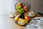 Stendë frutash Tiered Basket Fruit Stand 3401, me 2 nivele, metal, e zezë