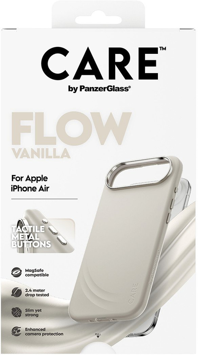 Mbrojtëse telefoni PanzerGlass FLOW Vanilla, MagSafe, për iPhone 17 Air, e verdhë