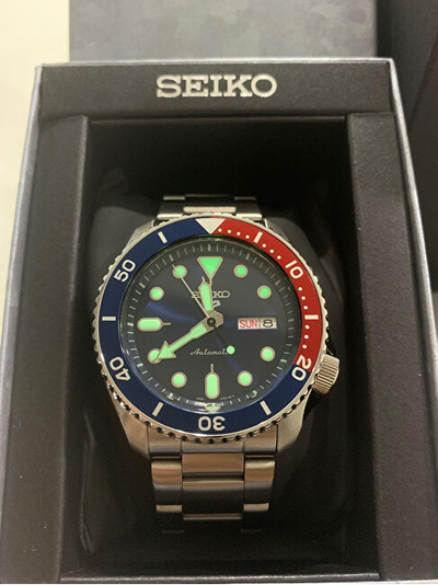 Orë dore Seiko 5 Sports Automatic SRPD53K1 Pepsi