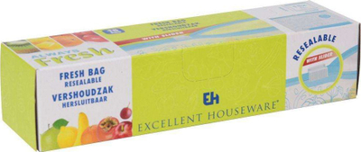 Qese ruajtëse Excellent Houseware, me zinxhir, 1L, transparente