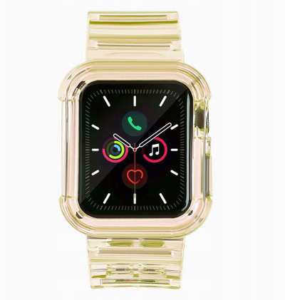 Set rripash Hurtel për Apple Watch 3 38mm dhe Watch 2 38mm, TPU, i verdhë