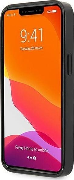 Mbulesë telefoni Mercedes MEHCP13LESPBK, për iPhone 13 Pro 6.1", hardcase Silver Stars, e zezë