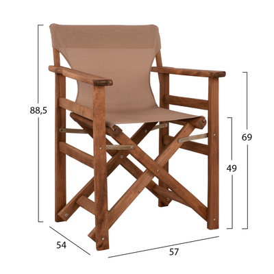 Karrige regjisori Limnos Walnut HM10368.04, dru ahu masiv, e palosshme, ngjyrë mocha
