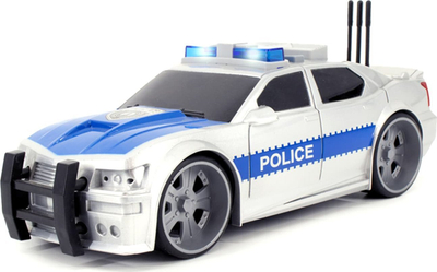 Makinë policie lodër Wenyi Rescue, me drita dhe zëra, 1:16, e bardhë blu