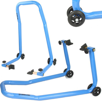 Stativ motoçiklete MAR-POL, kapacitet 340kg, me rrota, blu