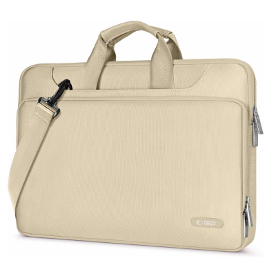 Çantë laptopi Tech-Protect Pocket Bag, 15-16", që s’e merr uji, bezhë