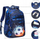 Set çantë shpine dhe çantë beli për kalamaj, me motiv futbolli, 0.5 kg, blu e errët