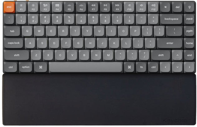 Mbështetëse kyçesh silikoni Keychron K3 K7, kundër rrëshqitjes, e zezë