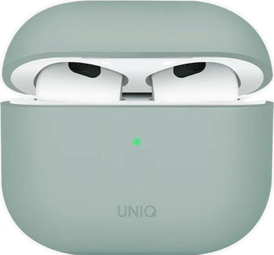 Mbulesë mbrojtëse Uniq Lino për AirPods 4, për kuti karikimi, e gjelbër