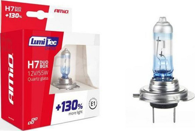 Llambë makine AMiO LumiTec Limited 01406 H7, 55W, halogjene, 4300K, e bardhë