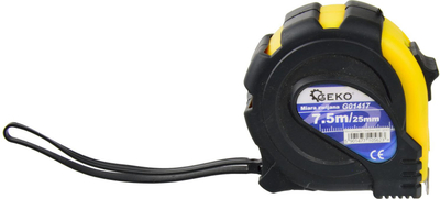 Metër shirit GEKO G01417, 7.5m, 25mm, i verdhë me të zi