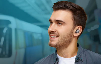 Kufje wireless EarFun Free Pro 3 TW400B, TWS, ANC, të zeza