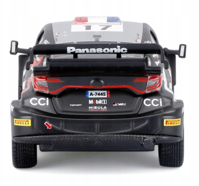 Maket makine Bburago GR Rally1 Hybrid #17 Sebastien Ogier, die cast, shkalla 1/43, shumëngjyrëshe